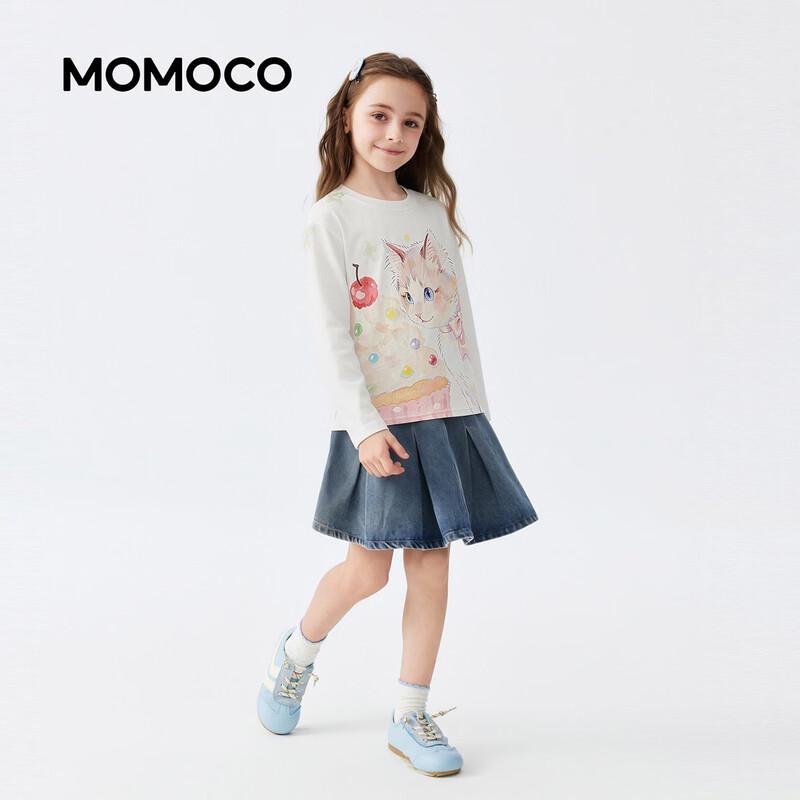 Сладкая и универсальная футболка с длинным рукавом для девочек MOMOCO