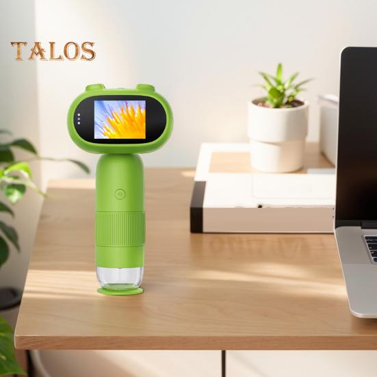 Детский микроскоп лабораторный цифровой микроскоп с подсветкой 2,0-дюймовый IPS-дисплей 200 мегапикселей биологическое насекомое монета лупа игрушечный микроскоп