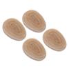 4Pcs Detangling Hairbrush Wheat Straw Soft Teeth Round Handle Dry Wet Scalp Massaging Hair Comb