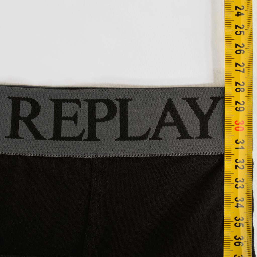 Replay Men' Boxer Shorts Set of 6 Cotton Black Color Logo Size