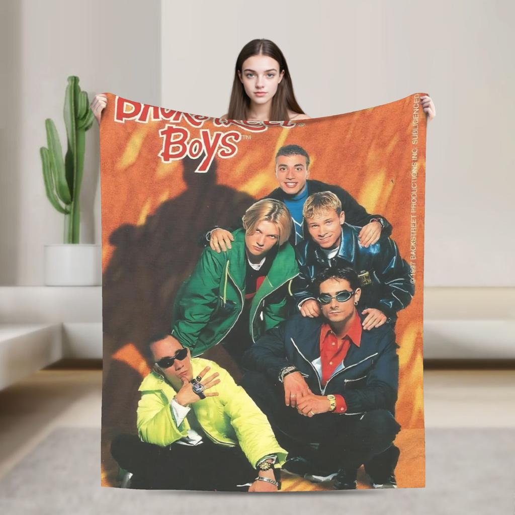Плед BSB Backstreet Boys Теплый Мягкий Забавный Плюшевый Плед для Спальни Пикника Фланелевая Постельная Покрывало Покрывало на Кровать