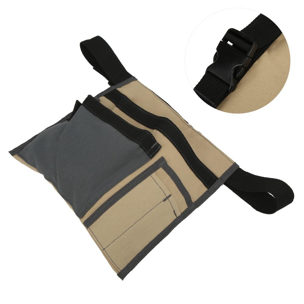 5-Pocket Waist Hanging Bag Canvas Storage Bag Durable Canvas Organizer  Gardening Work
