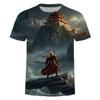 Внутренний 3A Игра Черный Миф. Футболка с принтом Wukong China-Chic, универсальная мужская повседневная одежда с коротким рукавом, быстросохнущая