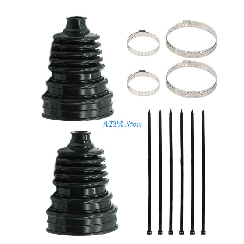 U13C Silicone Front Axles Boot Repair Pack Universal CV Joint Dust Covers Waterproof Automotive Replacement