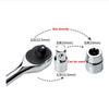 1/4" 3/8" 1/2" Ratchet Wrench Adapter Chrome Vanadium Steel Sleeve Adapter Drive Socket Converter Wrench-sleeve Joint Converter
