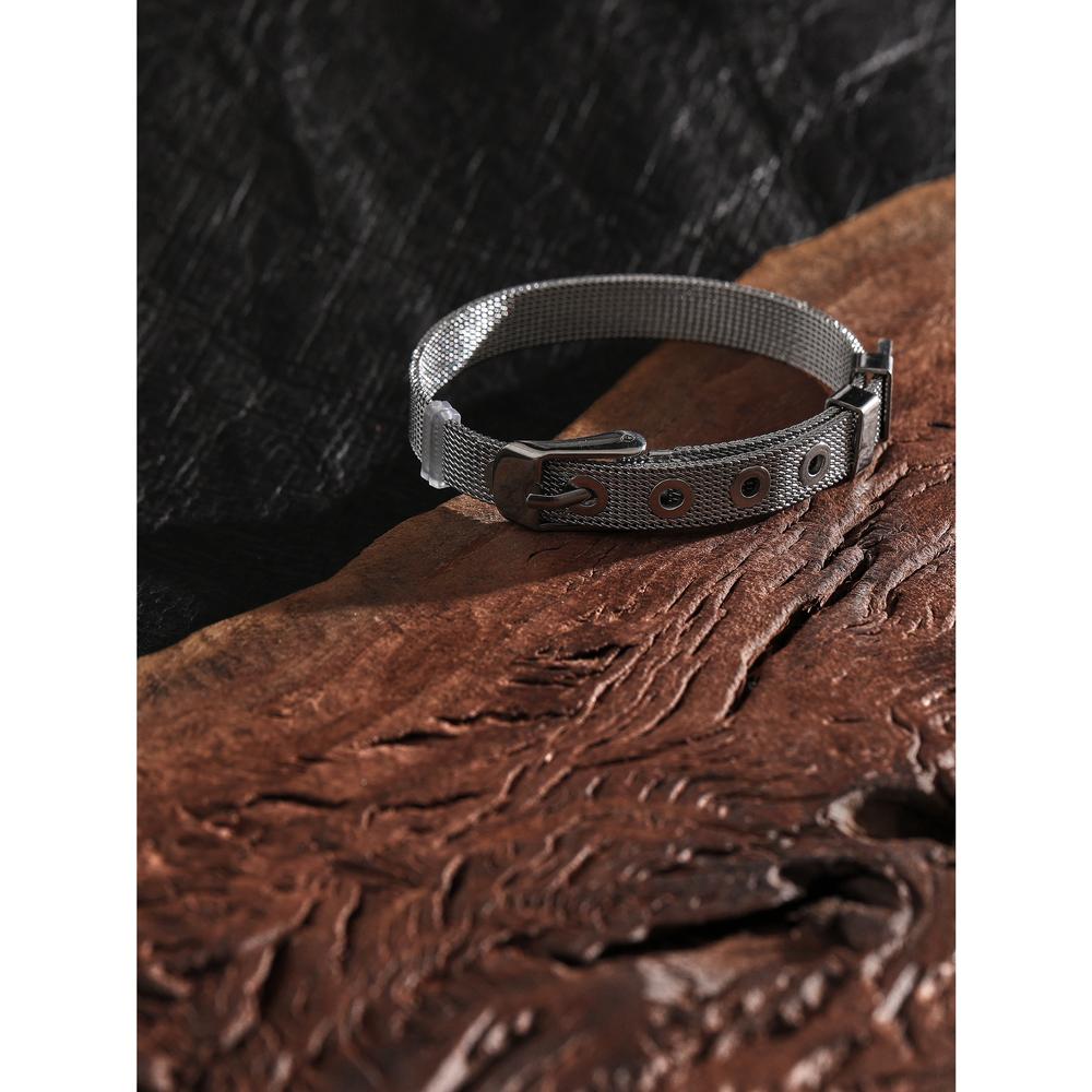 Eetit Stainless Steel Geometric Bangle Bracelet for Women