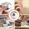 1/2Pcs Rolling Dough Ball Easy Grip Circular Rolling Ball Stainless Steel Dough Rolling Tool for Baking Pizza Pastry Fondant Dumpling
