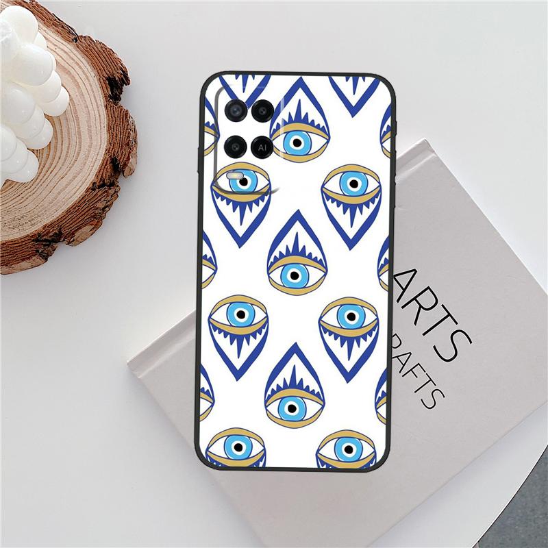 Чехол 'Сглаз' (Nazar Boncuğu Evil Eye) для Oppo A15 A80 A60 A40 A94 A54 A98 A78 A18 A38 A58 A16 A76 A96 A17 A77 A74 A57S