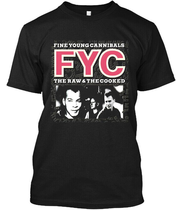 НОВЫЙ Fine Young Cannibals The Raw & the Cooked Британская музыка Футболка Размер S-4XL Унисекс Футболка