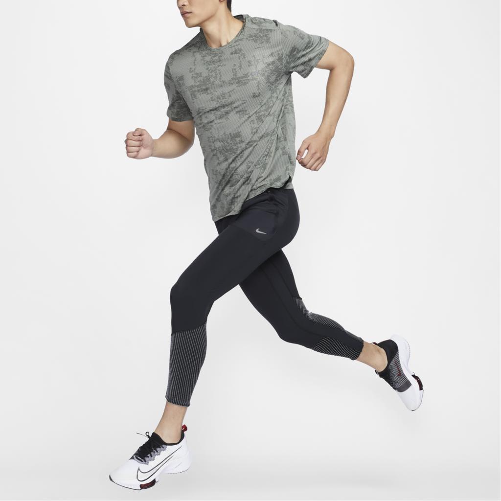 Nike Однотонные прямые спортивные брюки на шнуровке с девятью точками, мужские низы, черные FZ1134-010