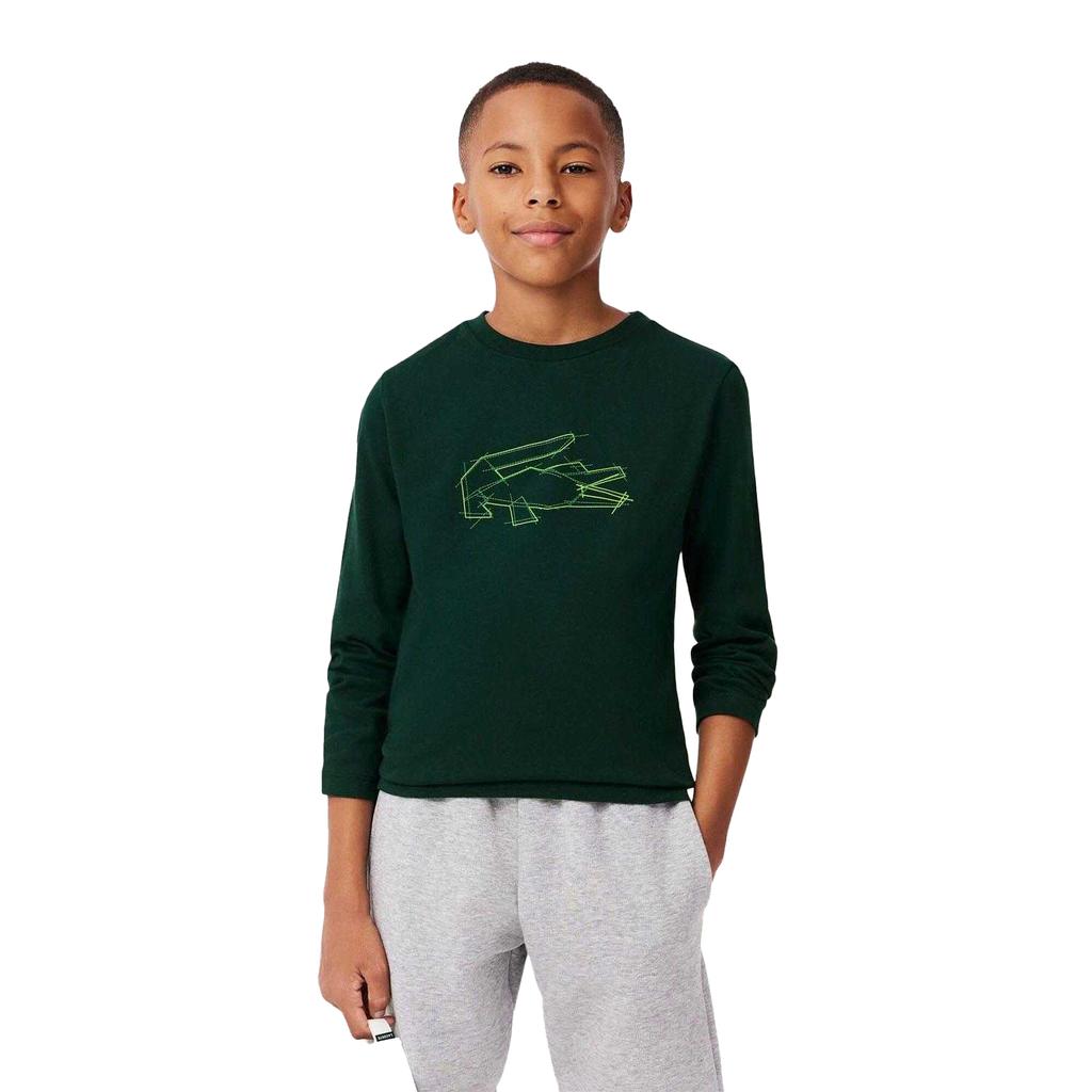 Lacoste Childrens/Kids Crocodile Print Heavy Cotton T-Shirt