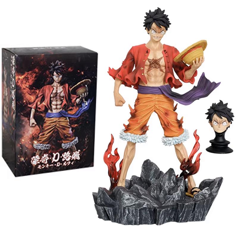 Аниме One Piece Фигурка Луффи Манки Д. Луффи Фигурки Манга Фигурка 24,5 см GK Статуя Модель Украшения Игрушки Подарок для Детей