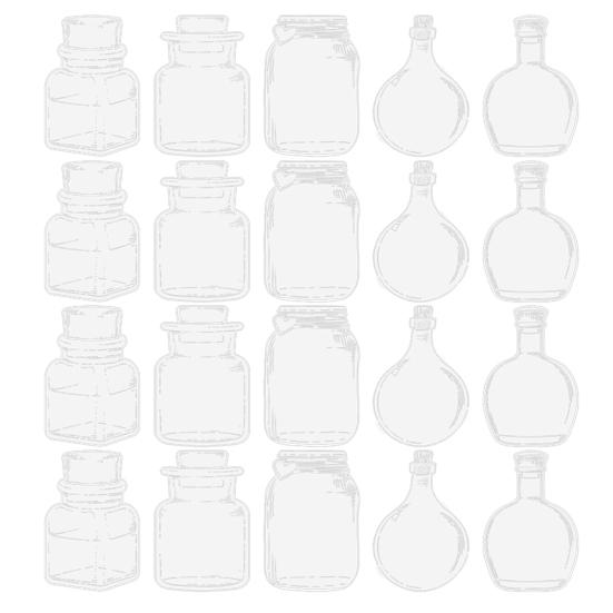 20 шт. DIY прозрачные закладки из сухоцветов изысканный дизайн креативные цветочные растения прозрачные закладки украшения