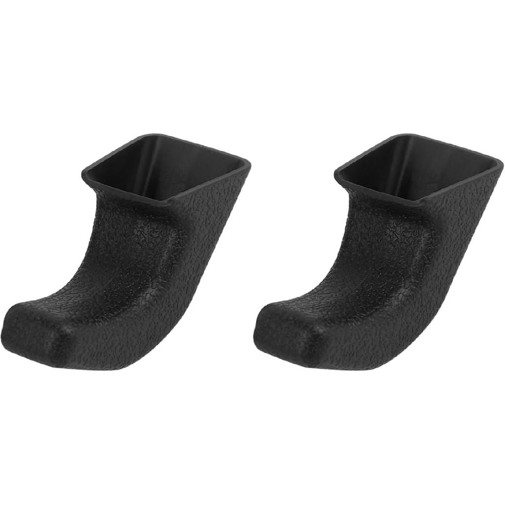 Lkip Tow Hook Covers for Jeep Wrangler 4XE JL JK & Gladiator JT (2007-2025) - Rubber Sleeve Protectors for Front Bumper, Exterior Accessories(Black)