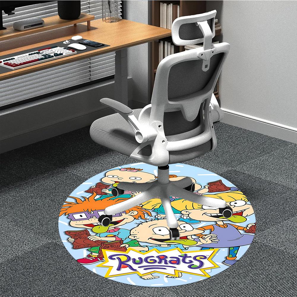 1pc Rugrats Office Round Area Rug,Bedroom Living Room Home Decor, Room Deco a1016140