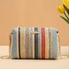 Girlish Color Straw Shoulder Bag Multifunctional, Portable and Perfect As a Women's Camera or Cosmetics Bag
