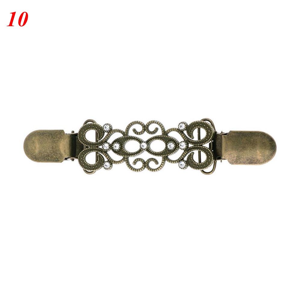 Charm Gift Winter Crystal Retro Cardigan Clip Shawl Brooch Sweater Blouse Pin Duck Clip Clasps