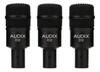 AUDIX D2Trio Динамический микрофонный набор для записи и других целей Включает крепление на обод барабана Черный (3 куска) Томс, Конги, Барабаны, Медные духовые, Инструменты, Крепление,