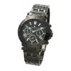 Salvatore Marra Stainless Steel Multi-Calendar SM22108-BKBK Men's Black