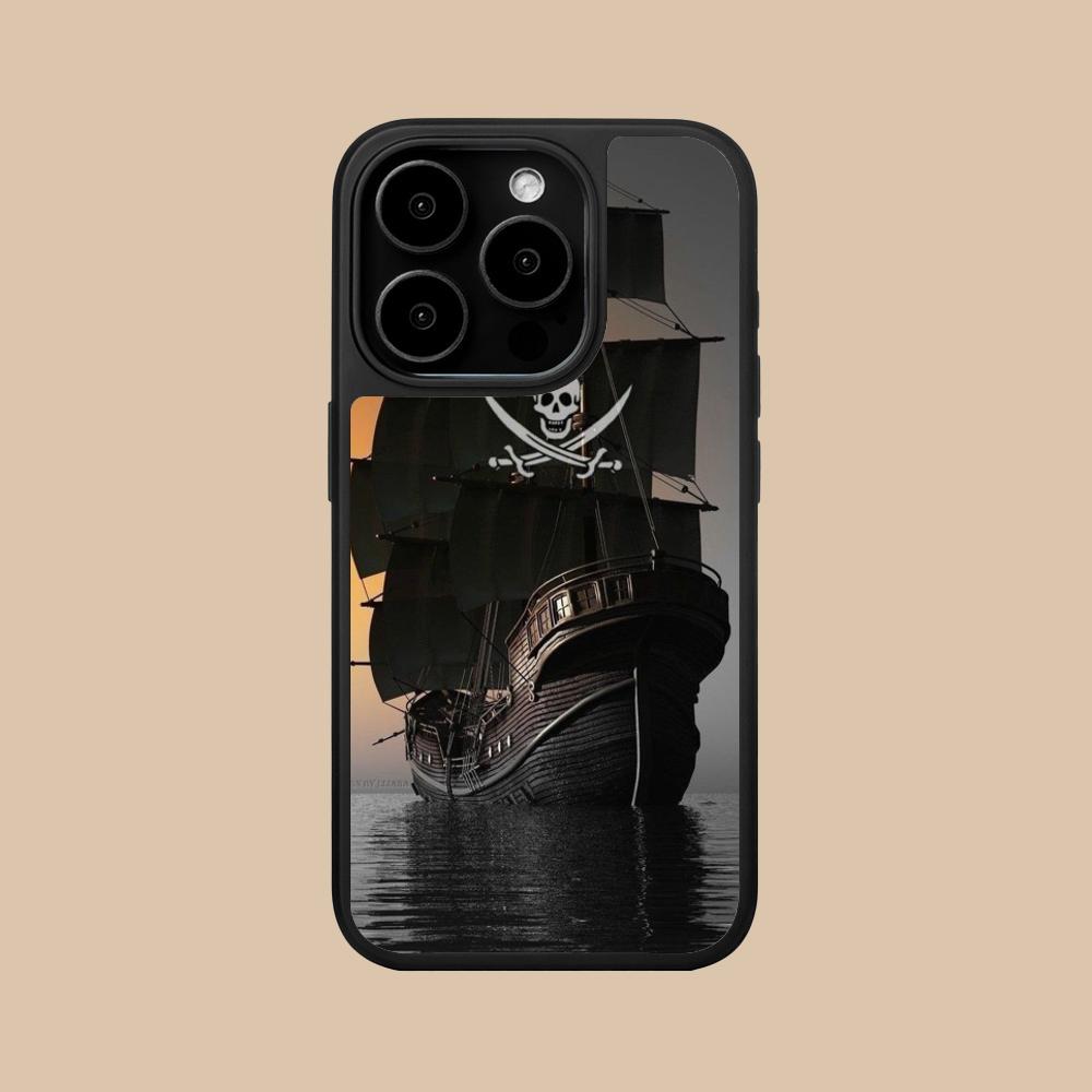 Пиратский Корсар Чехол для Мобильного Телефона для iPhone 17 16 15 14 13 12 11 Air Pro Max Plus Матовая Поверхность Цветной Чехол для Мобильных Телефонов Красивый