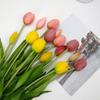 Realistic 5-Head Silicone PE Latex Tulip Bouquet - Moisturizing Feel
