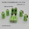 Senleite Ni-MH 2/3AA Аккумуляторная батарея с выводами для пайки