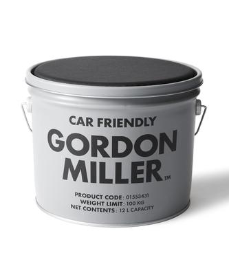 GORDON MILLER Табурет для хранения ведра 12 л стул для хранения мусорное ведро для мытья автомобиля темно-серый 1553431