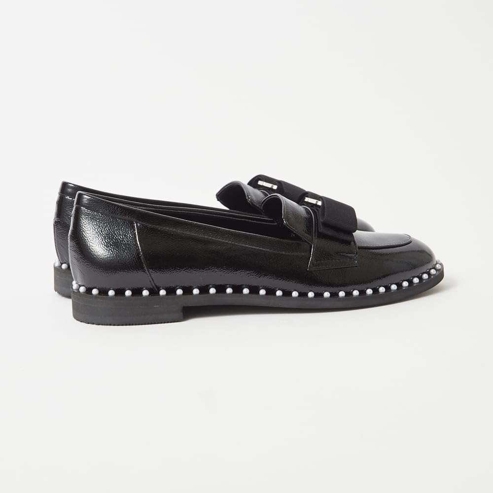 Туфли-лодочки на низком каблуке, модель 184305100010 [Diana], Япония, черные, 23.0см,