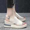 Fashion Summer Wedge Platform Sandals Fashion Retro Romen Beach Shoes Ladies Casual Peep Toe Soft Comfortable Sandalias De Mujer 35-42