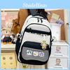 Style Cute College Cartoon Printed Student Backpack For Use Daily