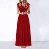 Womens Lace Chiffon Ball Gown Party Maxi Dress