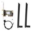 PCIe Network Card 1800Mbps BT5.2 2.4G5Ghz Dual Antenna MU MIMO PCIe WiFi Adapter Card for Win1011