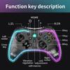 Геймпады для видеоигр, беспроводной контроллер RGB Pro, совместимый с Nintendo Switch/Switch Lite/Switch OLED/Android/IOS/Windows PC/Mobile