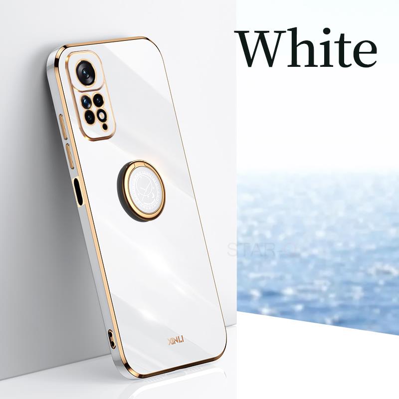 Чехол-держатель с квадратным кольцом для Xiaomi Redmi Note 11 Pro 4g 5g 11pro Note11 S 10 Note10 10pro Роскошный силиконовый чехол-подставка