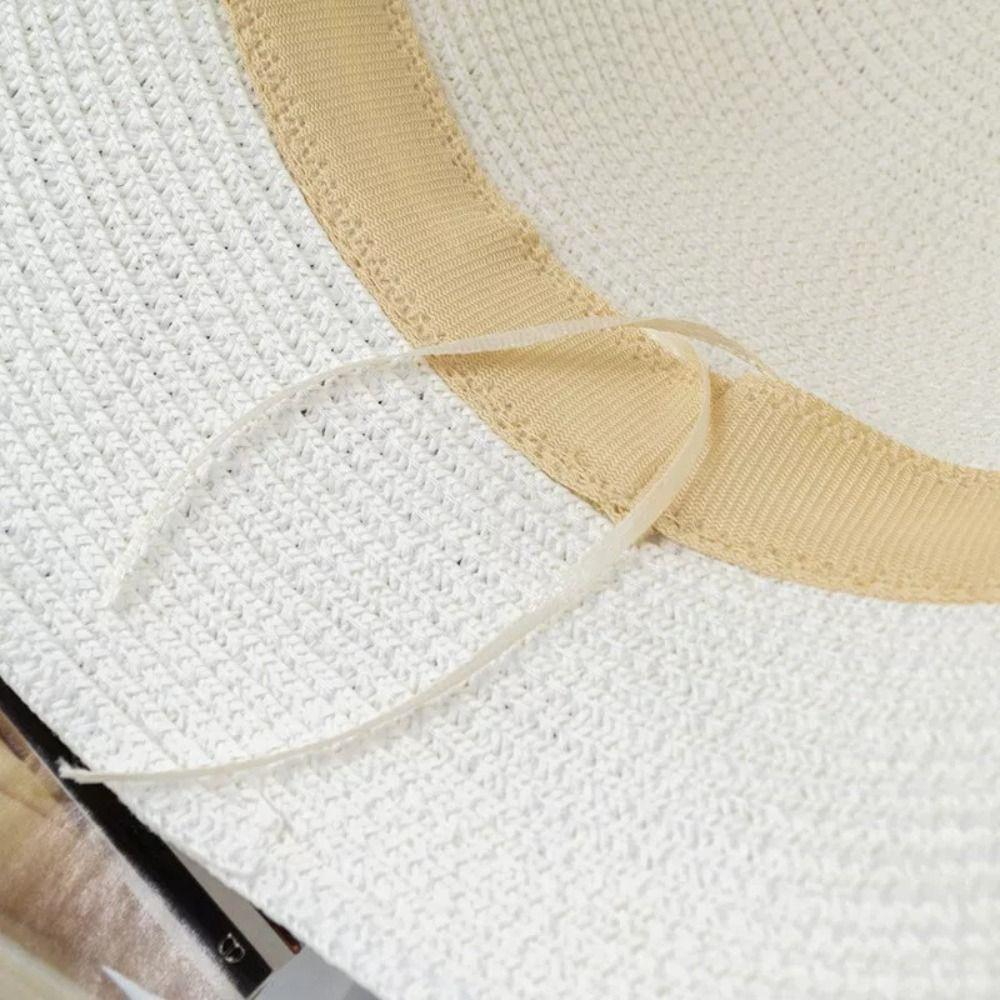 Дышащая женская соломенная шляпа-ведро, однотонная летняя дорожная солнцезащитная шляпа, модная шляпа рыбака