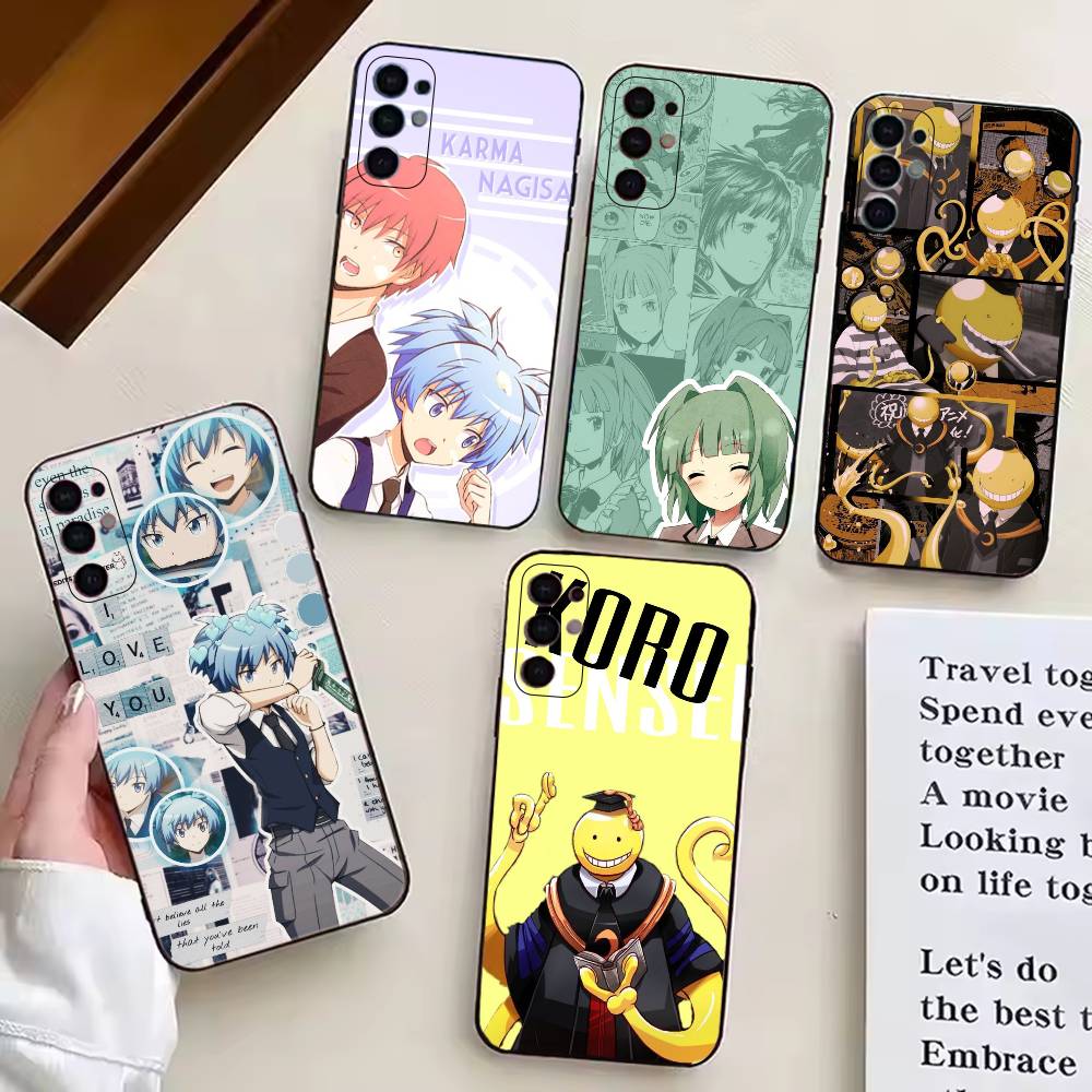 Чехол для телефона Аниме Убийство в Классе C для Samsung S25, S24, S21, S22, S23, S30, Ultra, S20, Plus, Fe, Мягкий Силиконовый Черный Чехол