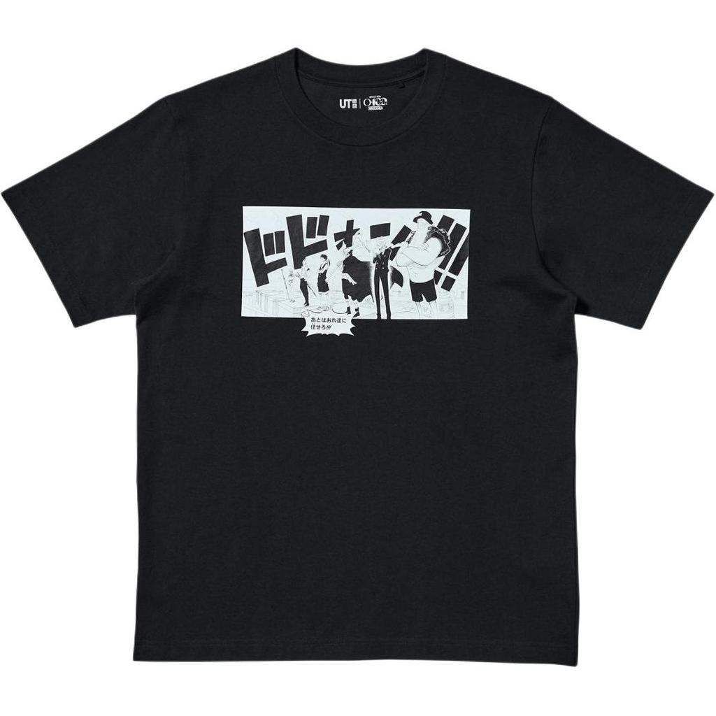 Uniqlo × Графический дизайн футболки с коротким рукавом, коллаборация с One Piece, унисекс, топ 487576-09