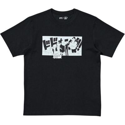 Uniqlo × Графический дизайн футболки с коротким рукавом, коллаборация с One Piece, унисекс, топ 487576-09