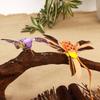 6Pcs Artificial Feather Simulation Bird Statue 6 Colors Birds Figure Colorful Hummingbird  Home