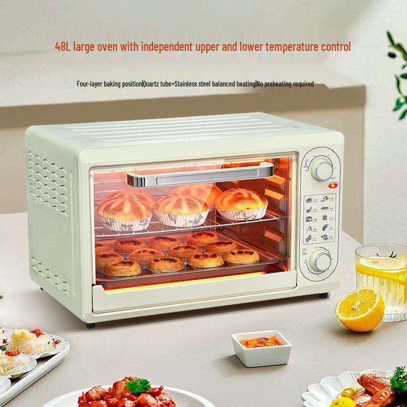Электрическая духовка большой вместимости с независимой регулировкой температуры для профессиональной выпечки, мини-тартов и сладкого картофеля