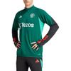 Adidas Футболка Manchester United Color Block Letter с длинным рукавом и реглан, унисекс, зеленая IQ1528