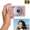 4K Ultra HD Цифровая камера Автофокус Двухлинзовая Вспышка Камеры Многоцелевая Видеозапись Видеокамера для Начинающих Фотографов