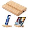 1PC Cell Phone Holder Wooden Cell Phone Holder Wooden Base Cell Phone Tablet Desktop Lazy Bracket For iPhone iPad Laptop Samsung