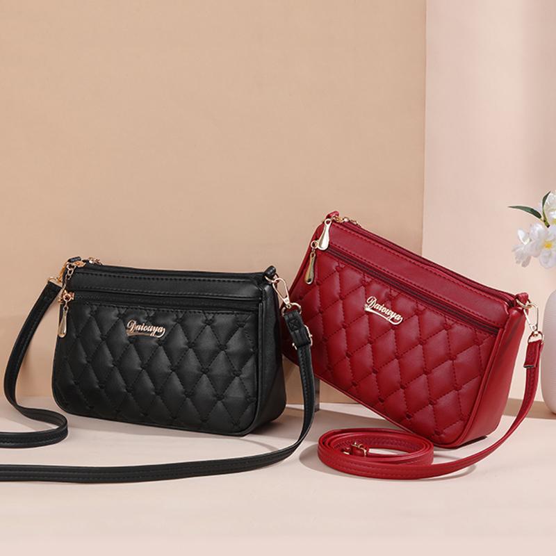 Pretty Embroidery Sling Bag Women Multiple Pockets and Large Capacity Shoulder Bag Fashion Women Bag