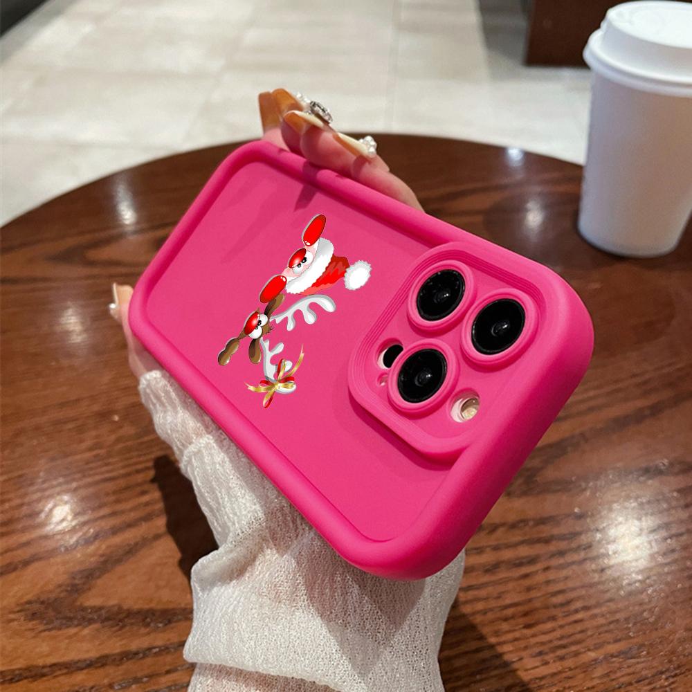 N101 Merry Christmas art Soft Angel Eyes Phone Cases для iPhone 16 15 14 13 11 Pro Max 8 7 6s Plus 12 mini XR XS Max SE Shockproof Cover
