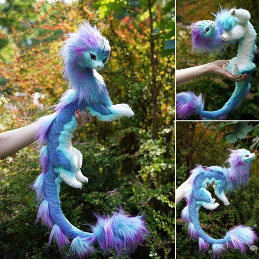 50cm  Dragon Plush Doll Blue Dragon Kids Toy  Doll For Children's Birthday Gifts Halloween Dolls