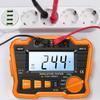 Insulation Resistance Tester 100VCelsius 250VCelsius 500VCelsius 1000V Resistance Tester with LCD Backlight Digital Display Screen
