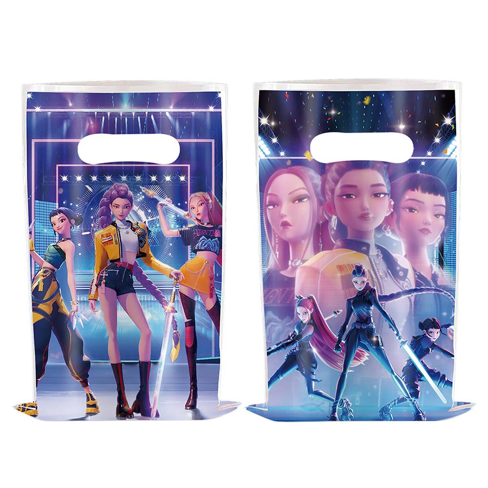 EE   10 шт. Kpop Охотники на демонов Конфетный бумажный пакет Подарочный пакет Пакет для добычи Мультяшная сумочка Пакеты для сладостей для детского дня рождения