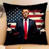 D-Дональд-Трамп-2024 Наволочка Наволочка Декоративные наволочки для подушек Домашняя гостиная Диван Диван Сиденье Декор