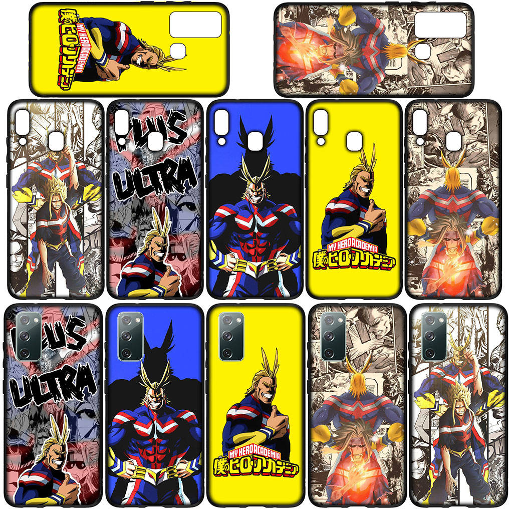 Для Samsung Galaxy S24 S23 iPhone 16 15 14 Xiaomi Redmi Note 13 12 11 10 8 Plus 9 Pro Max X XR чехол для телефона My Hero Academia All Might OPPO Huawei Cover